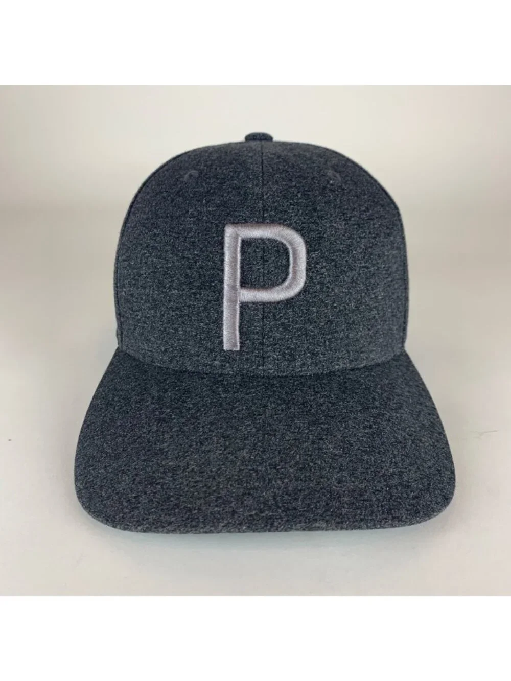 Puma Golf Mens Charcoal Gray Snapback Hat